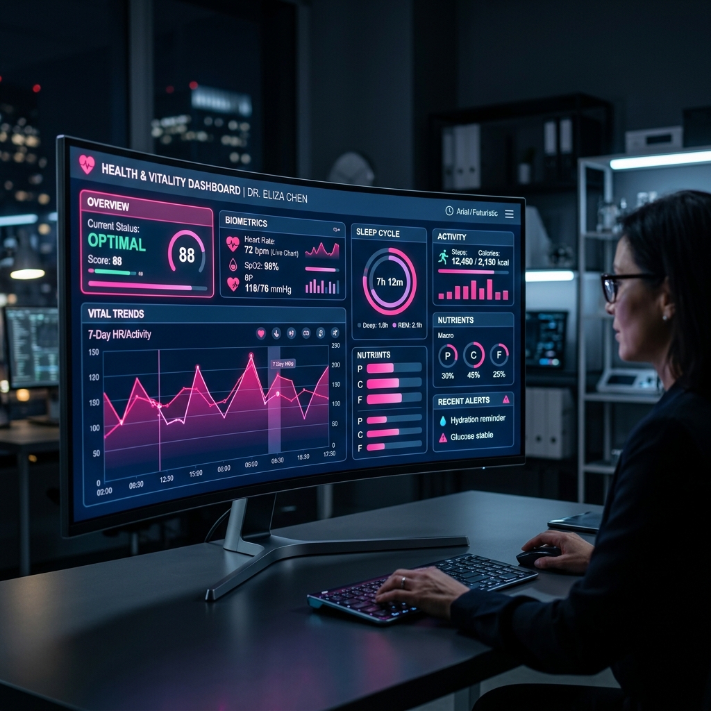 HealthTrack dashboard